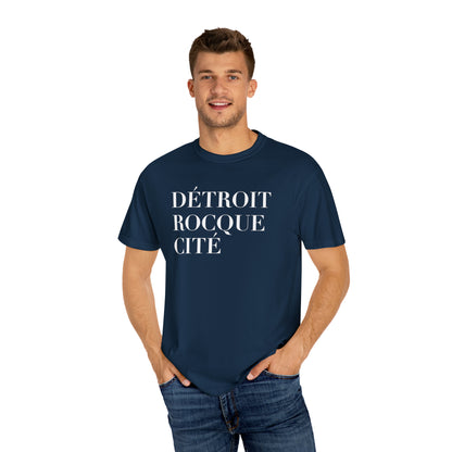 'Détroit Rocque Cité' T-Shirt | Unisex Garment-Dyed