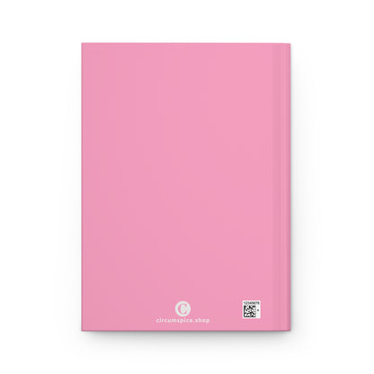 Michigan Upper Peninsula Hardcover Journal (w/ UP USA Flag) | Ruled - '67 Caddie Pink