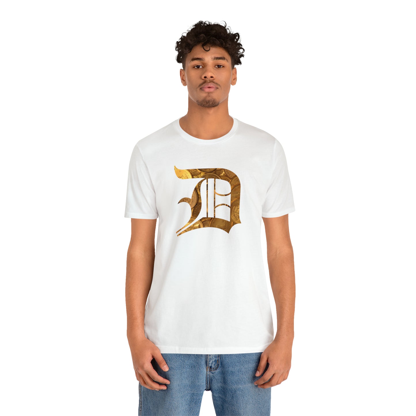 Detroit 'Old English D' T-Shirt (Gold Bullion Edition) | Unisex Standard