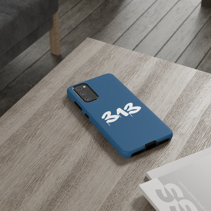 Detroit '313' Tough Phone Case (Blueberry Tag Font) | Samsung & Pixel Android