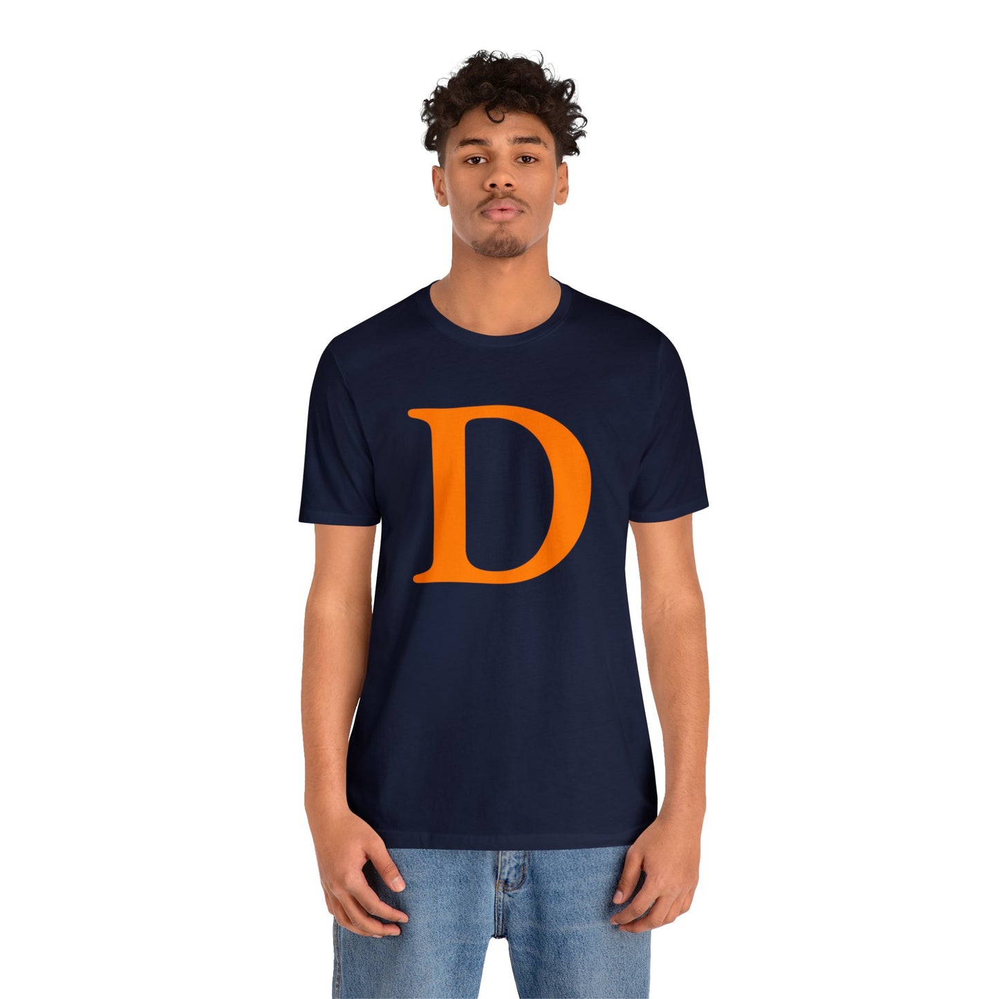 Detroit 'Old French D' T-Shirt (Orange) | Unisex Standard