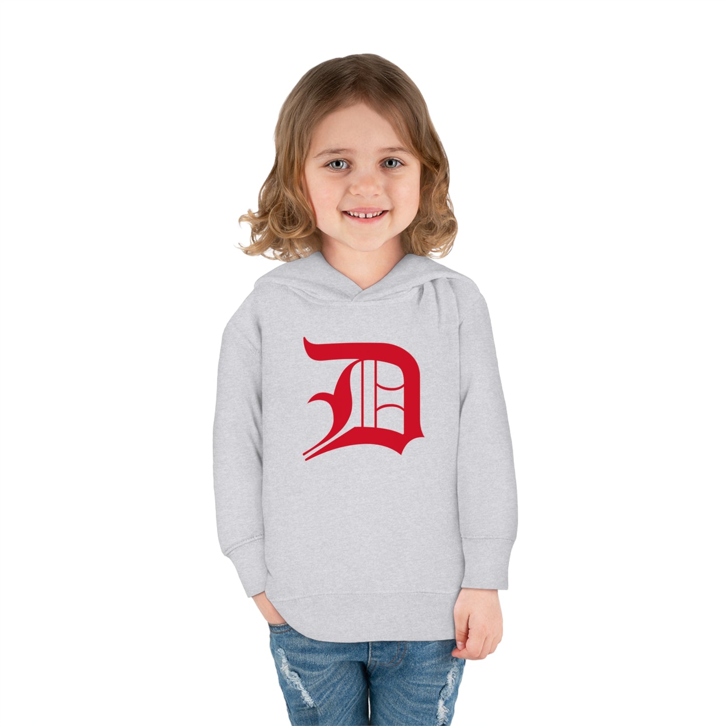 Detroit 'Old English D' Hoodie (Aliform Red) | Unisex Toddler