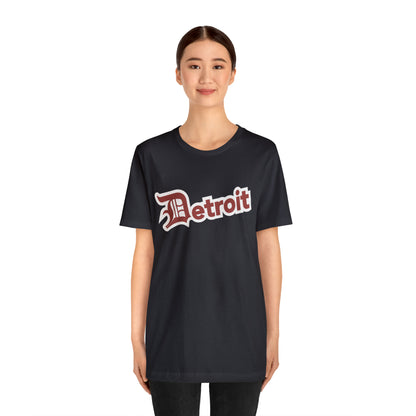 'Detroit' T-Shirt (Ore Dock Red w/ Old English 'D') | Unisex Standard