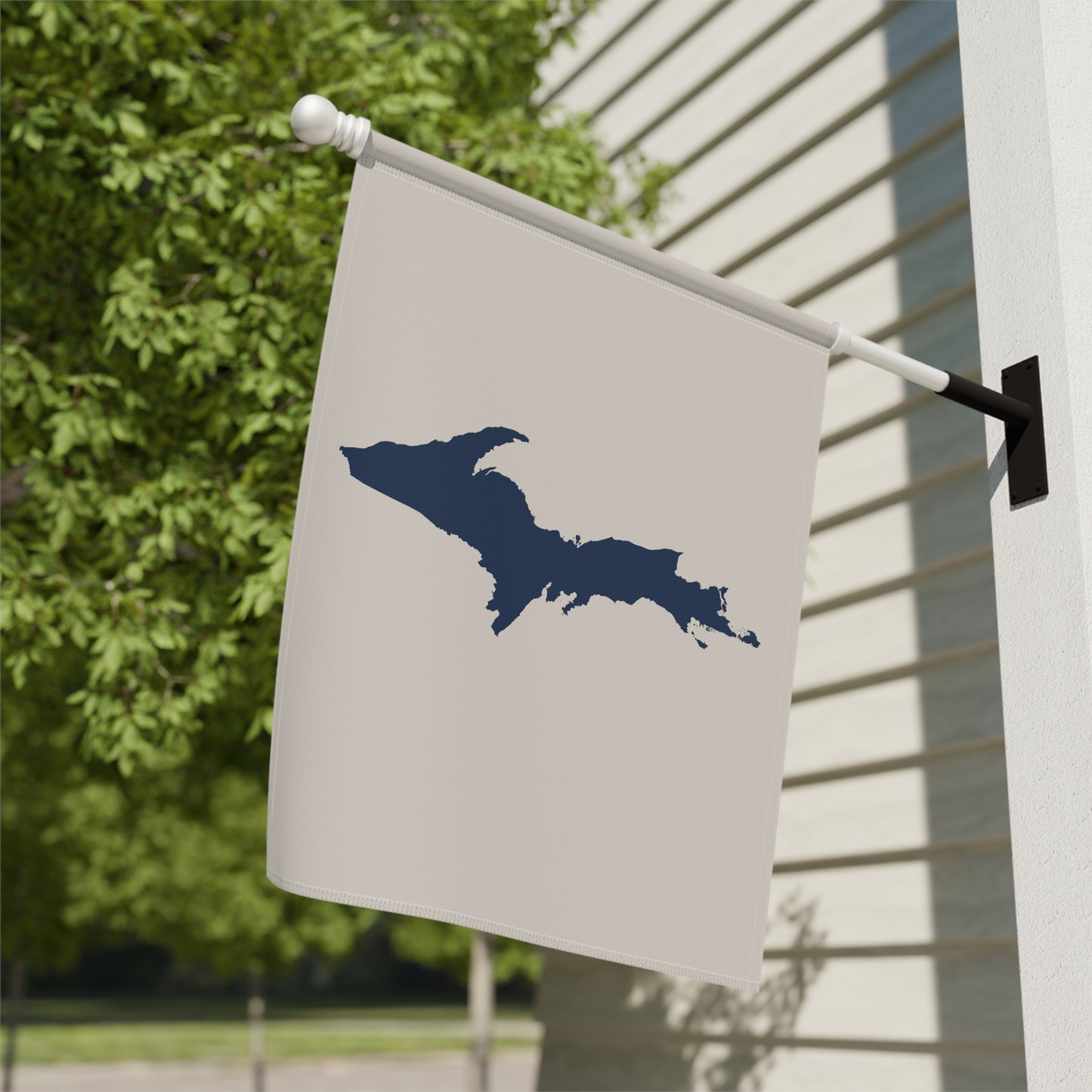 Michigan Upper Peninsula Home & Garden Flag (w/ UP Outline) | Canvas Color