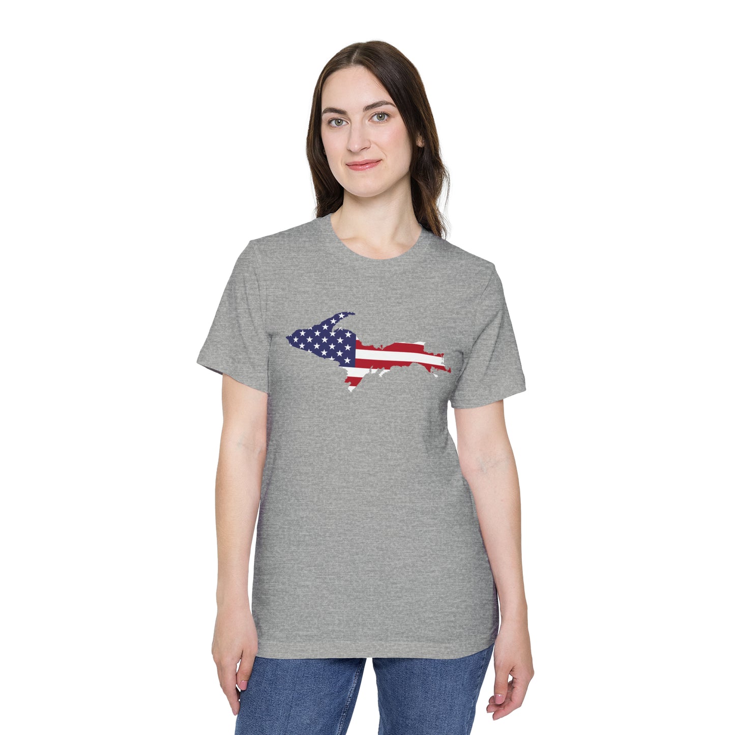 Michigan Upper Peninsula T-Shirt (Patriotic Edition) | Made in USA