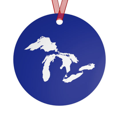 Great Lakes Christmas Ornament | Metal - Bourbon Blue