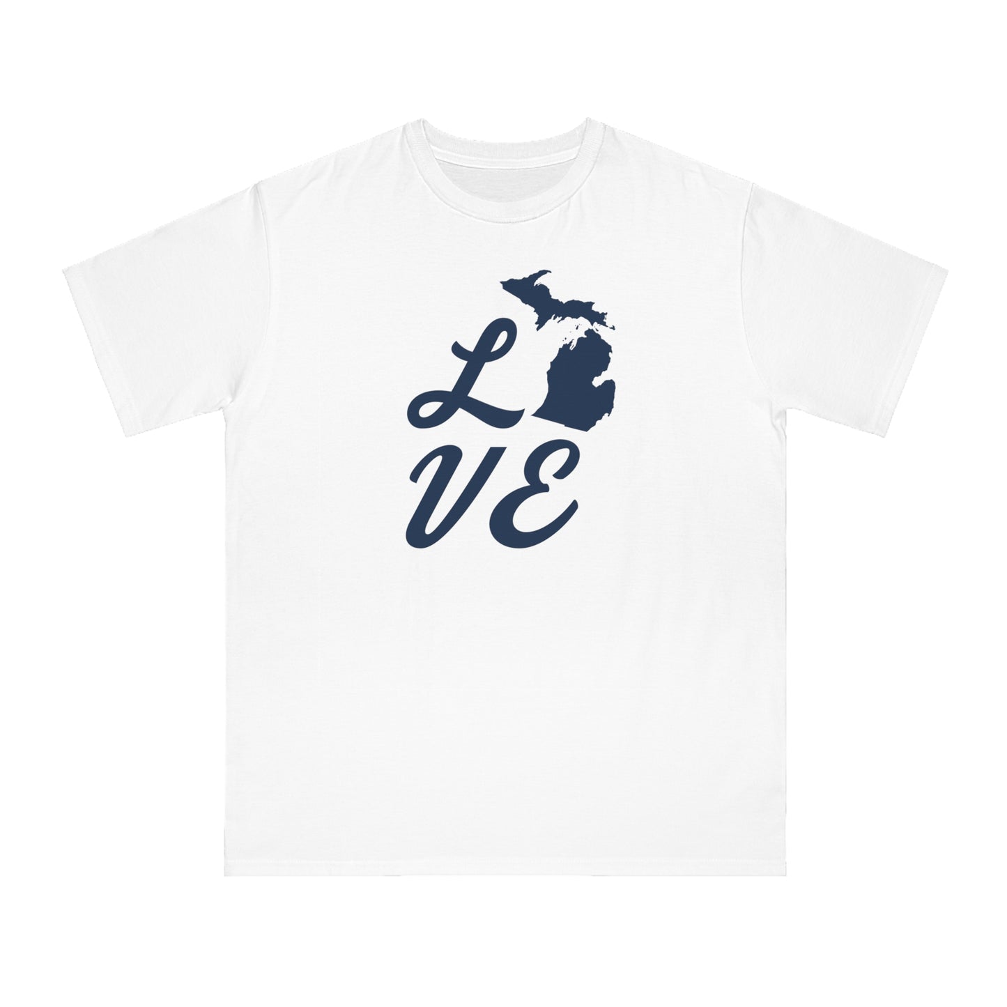 Michigan 'Love' T-Shirt (Script Font) | Unisex Organic