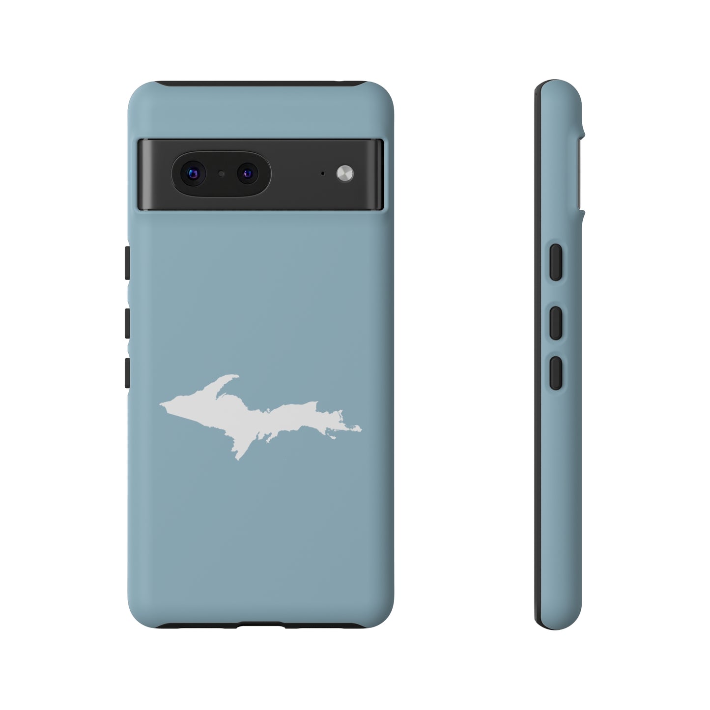 Michigan Upper Peninsula Tough Phone Case (Opal Color w/ UP Outline) | Samsung & Pixel Android