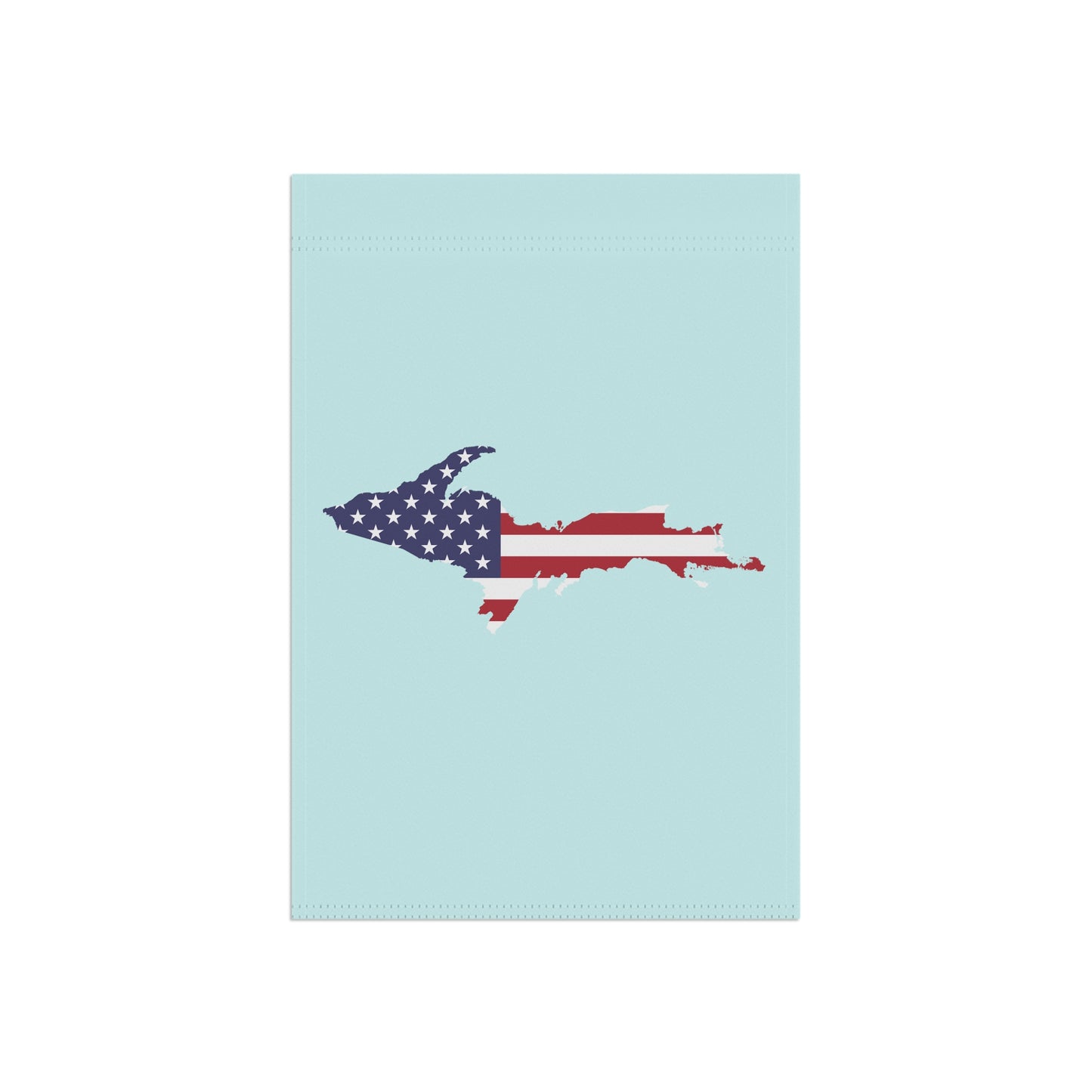 Michigan Upper Peninsula Home & Garden Flag (w/ UP USA Flag) | Cyan