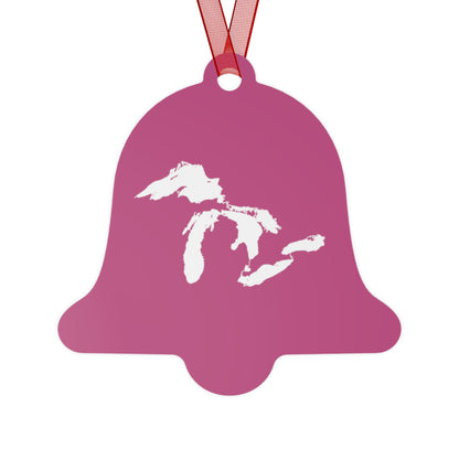 Great Lakes Christmas Ornament | Metal - Apple Blossom Pink