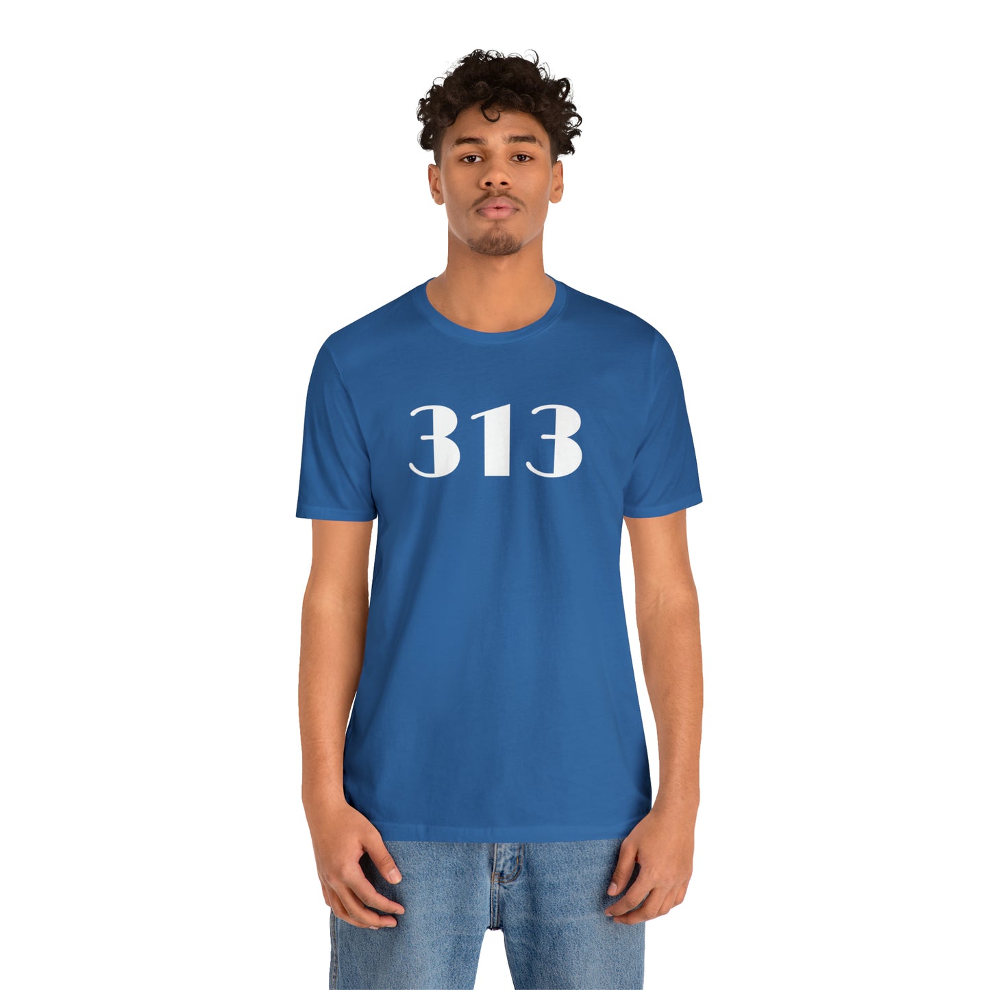 Detroit '313' T-Shirt (Art Deco Font) | Unisex Standard Fit