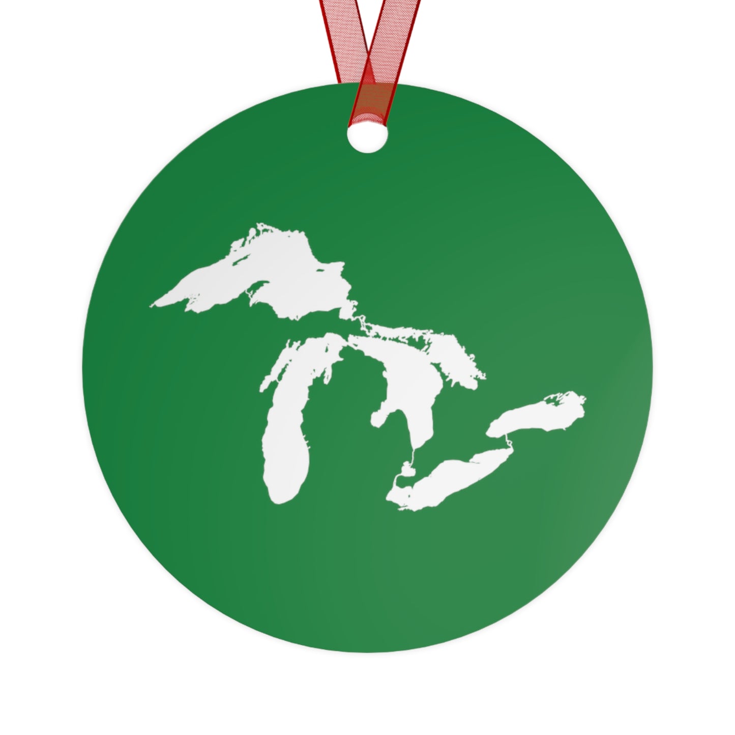 Great Lakes Christmas Ornament | Metal - Yuletide Green