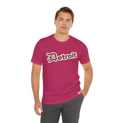 'Detroit' T-Shirt (Ore Dock Red w/ Old English 'D') | Unisex Standard