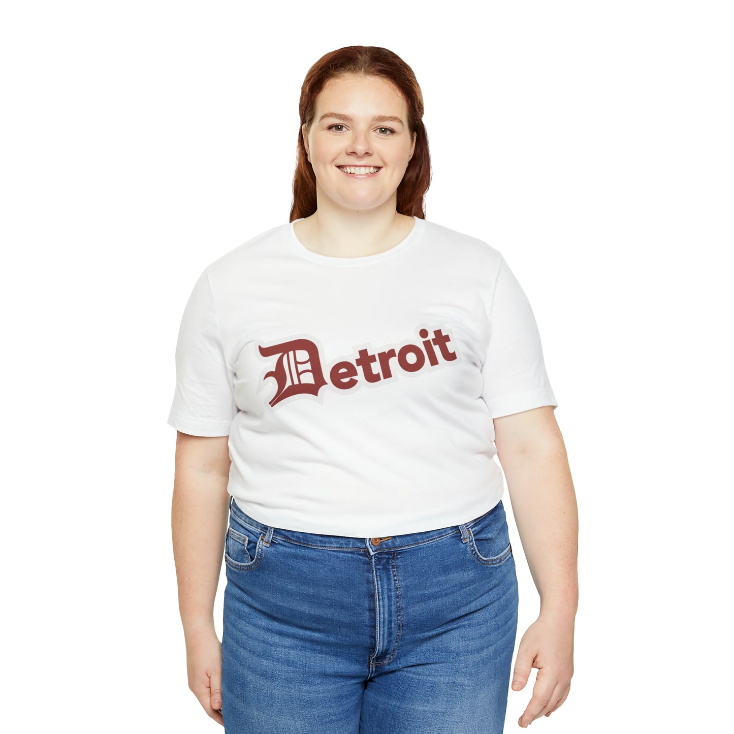 'Detroit' T-Shirt (Ore Dock Red w/ Old English 'D') | Unisex Standard