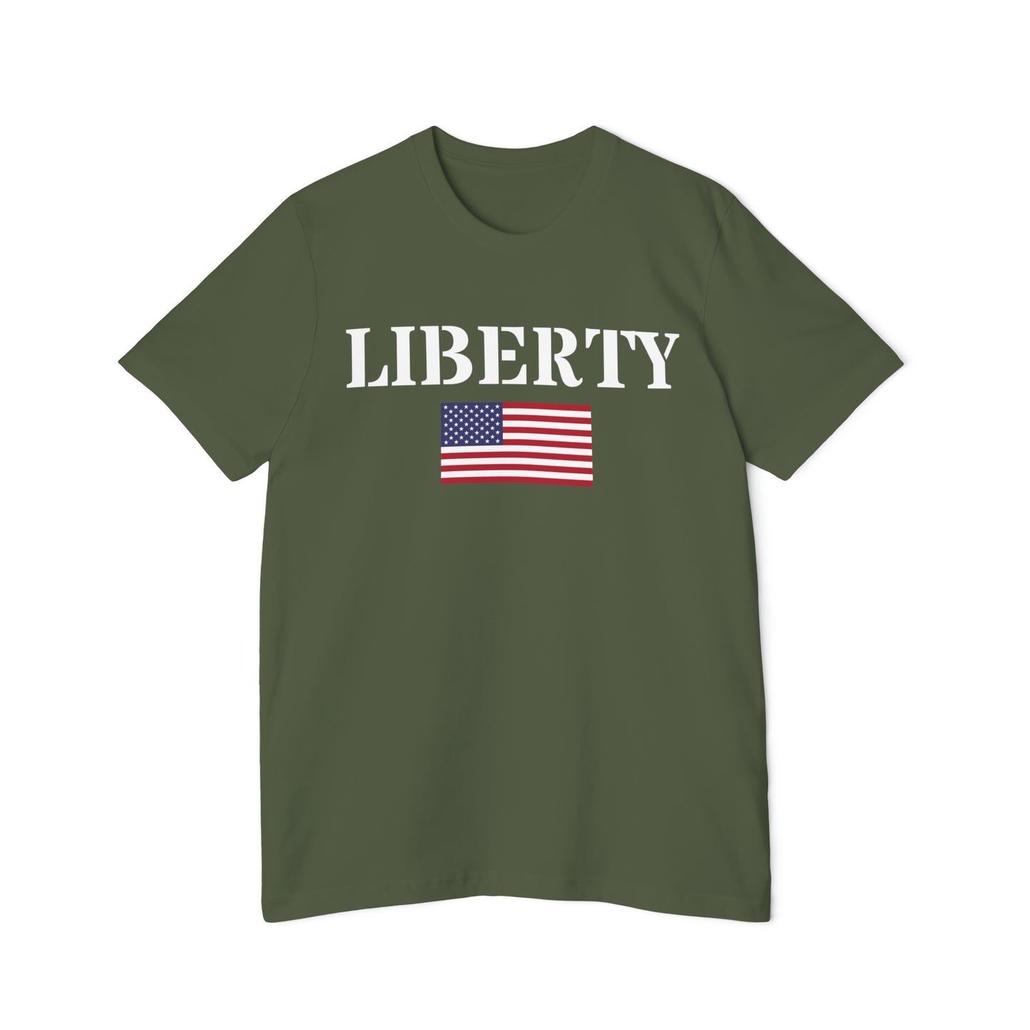 'Liberty' T-Shirt (Army Stencil Flag Edition) | Made in USA