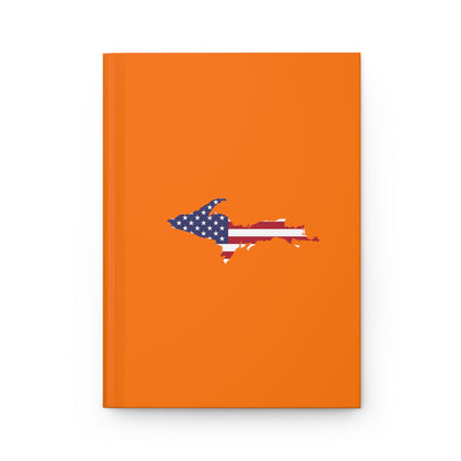 Michigan Upper Peninsula Hardcover Journal (w/ UP USA Flag) | Ruled - Dew Green