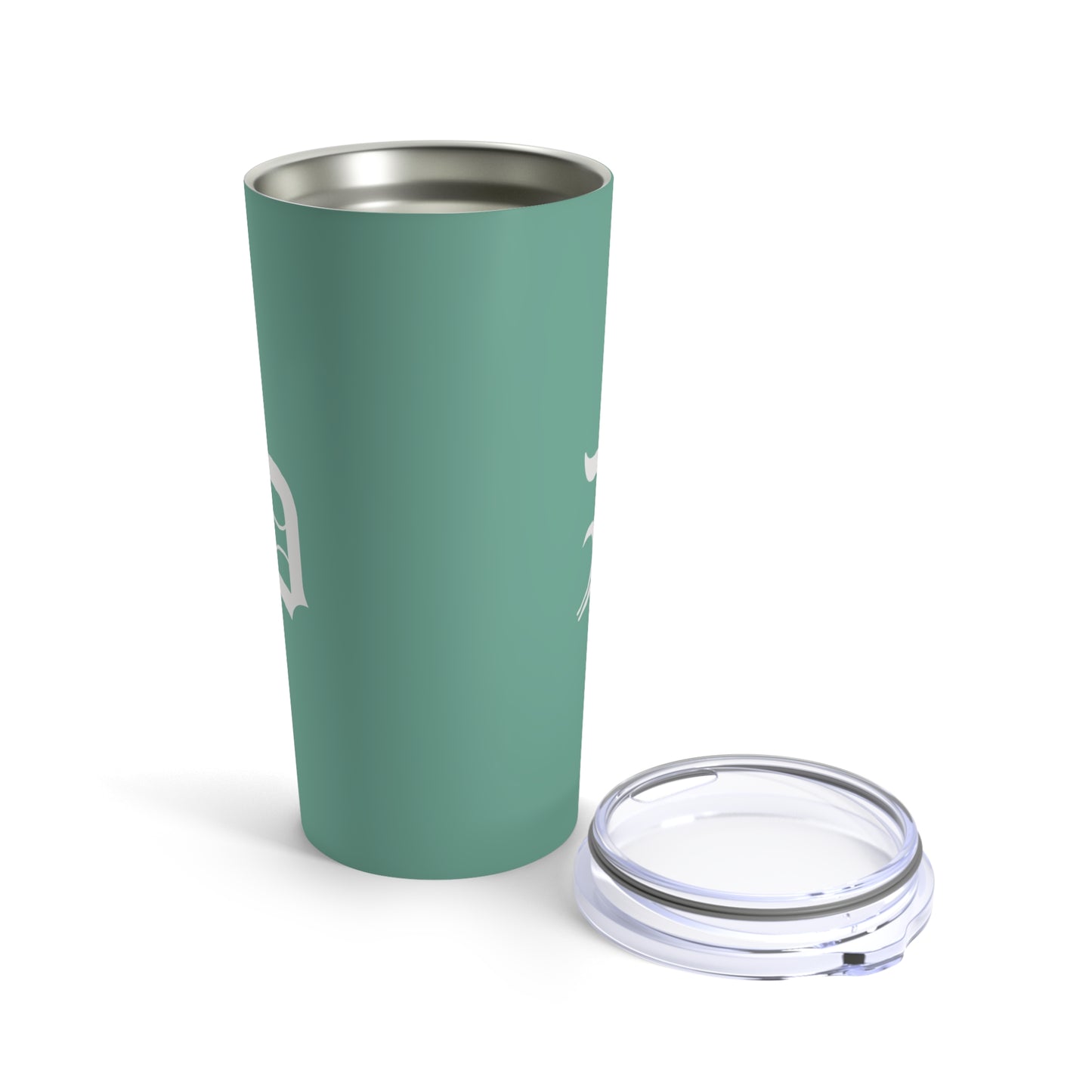 Detroit 'Old English D' Tumbler | Metallic Mint Green - 20oz