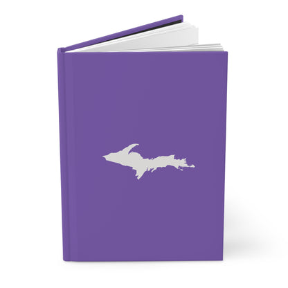 Michigan Upper Peninsula Hardcover Journal (Lake Iris w/ UP Outline) | Ruled - 150pgs