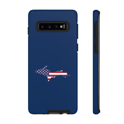 Michigan Upper Peninsula Tough Phone Case (Old Glory Blue w/ UP USA Flag Outline) | Samsung & Pixel Android