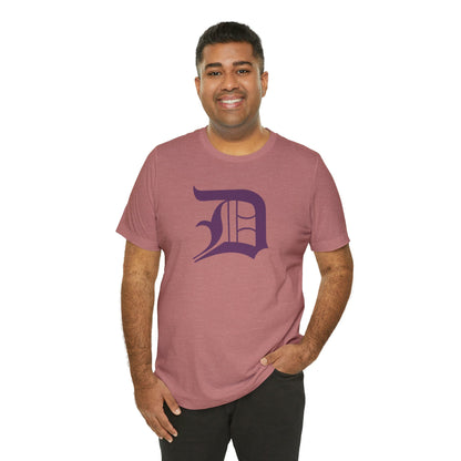 Detroit 'Old English D' T-Shirt (Plum) | Unisex Standard