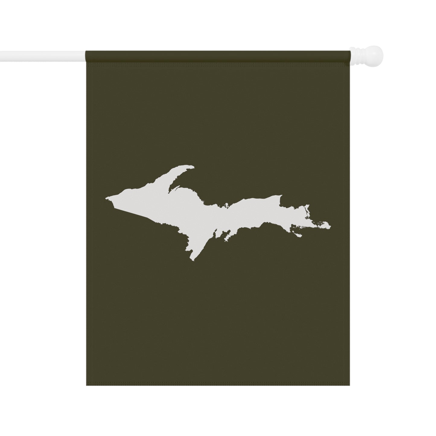 Michigan Upper Peninsula Home & Garden Flag (w/ UP Outline) | Military Green