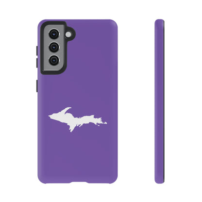 Michigan Upper Peninsula Tough Phone Case (Lake Iris w/ UP Outline) | Samsung & Pixel Android