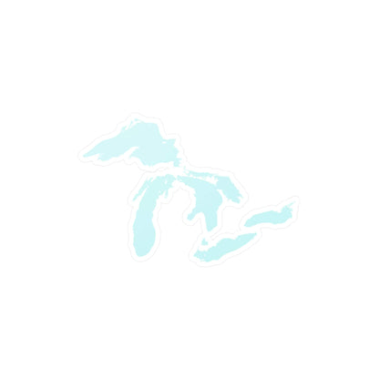 Great Lakes Kiss-Cut Windshield Decal | Cyan