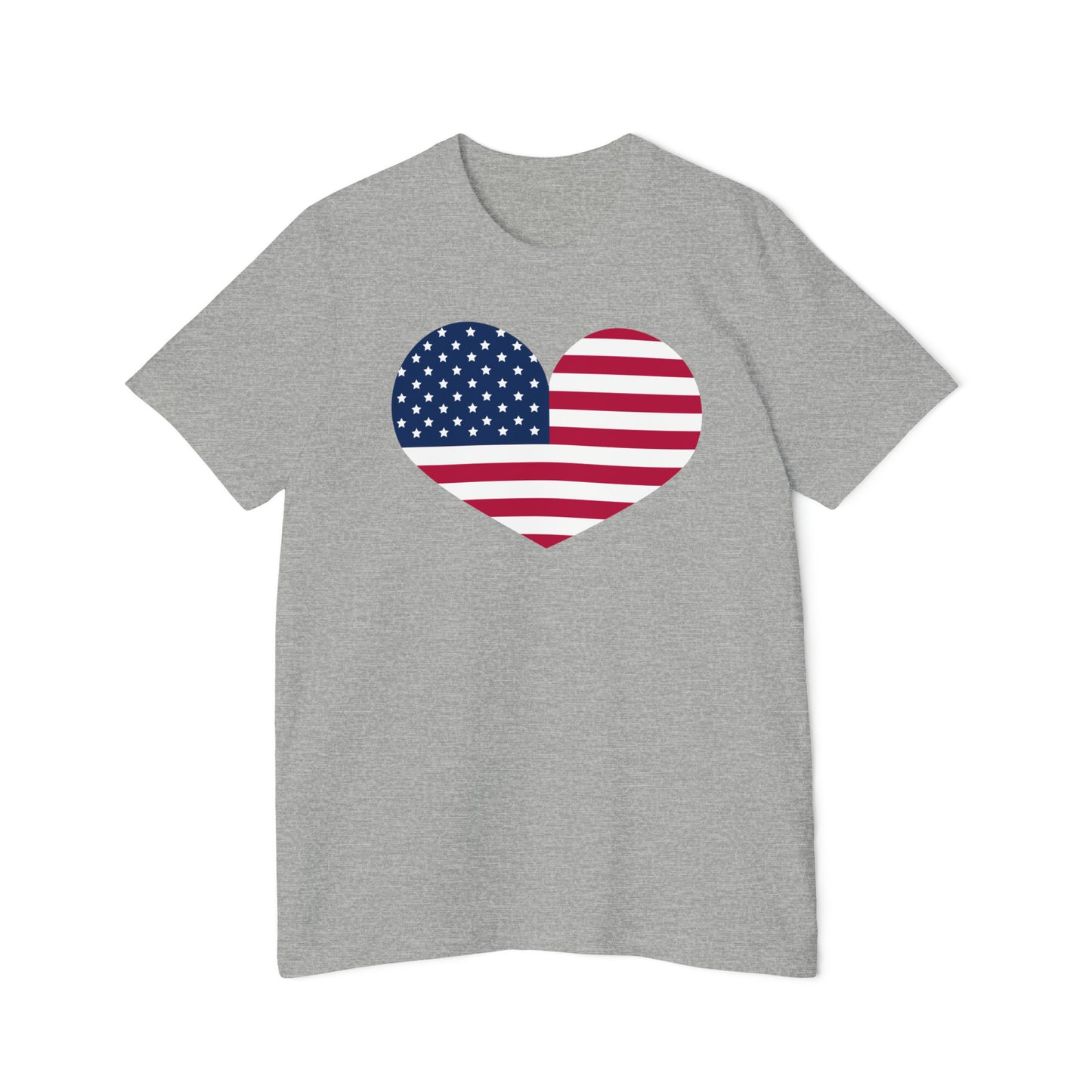 United States Flag Heart T-Shirt | Made in USA