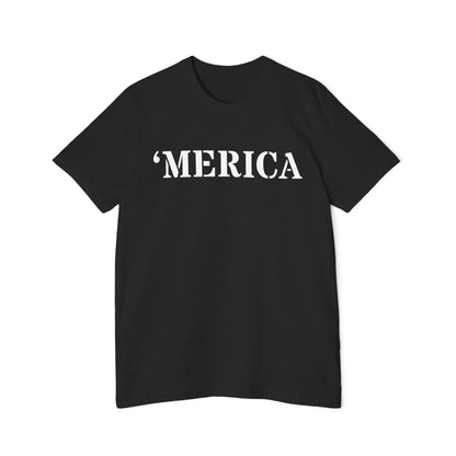 'Merica' T-Shirt (Army Stencil Font) | Made in USA