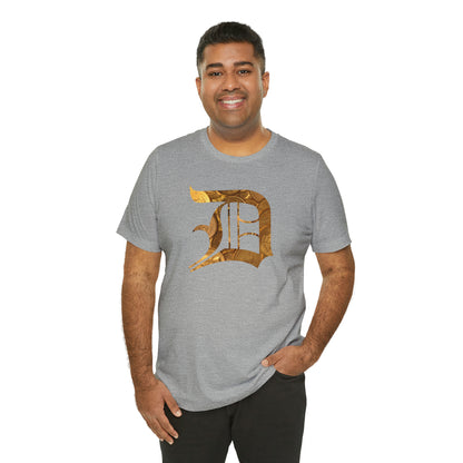 Detroit 'Old English D' T-Shirt (Gold Bullion Edition) | Unisex Standard