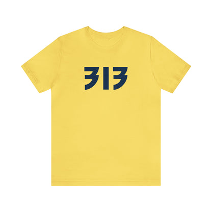 Detroit '313' T-Shirt (80s Glam Rock Font) | Unisex Standard Fit