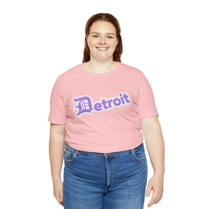 Detroit' T-Shirt (Lavender w/ Old English 'D') | Unisex Standard