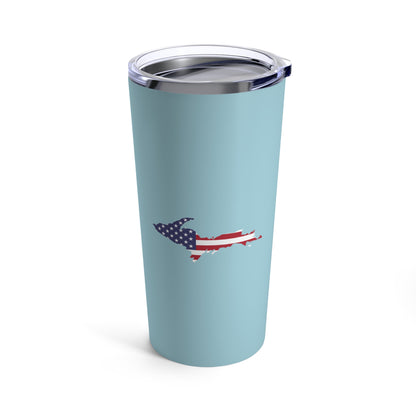 Michigan Upper Peninsula Tumbler (w/ UP USA Flag) | '58 Caddie Blue - 20oz