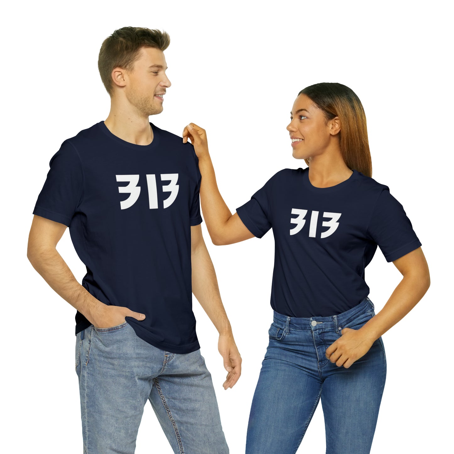 Detroit '313' T-Shirt (80s Glam Rock Font) | Unisex Standard Fit