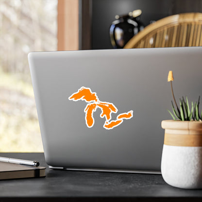 Great Lakes Kiss-Cut Windshield Decal | Orange