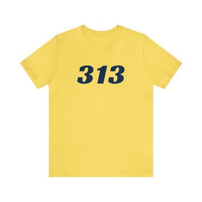 Detroit '313' T-Shirt (Racing Font) | Unisex Standard Fit