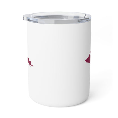 Michigan Upper Peninsula Insulated Mug (Ruby Red Outline) | 10oz