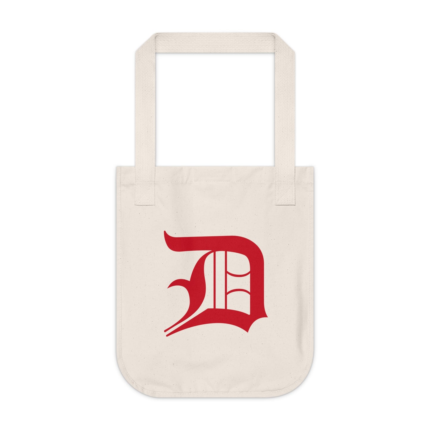 Detroit 'Old English D' Heavy Tote (Aliform Red)