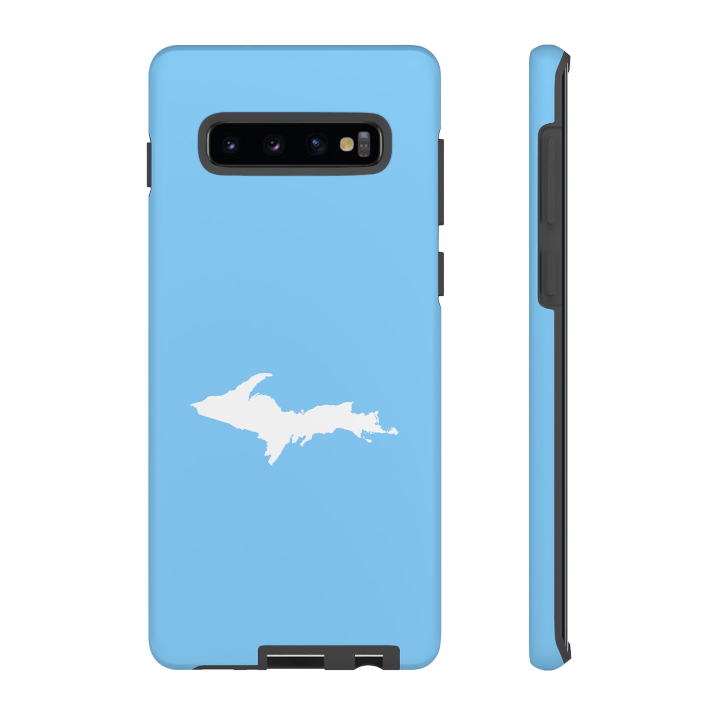 Michigan Upper Peninsula Tough Phone Case (DTW Blue w/ UP Outline) | Samsung & Pixel Android