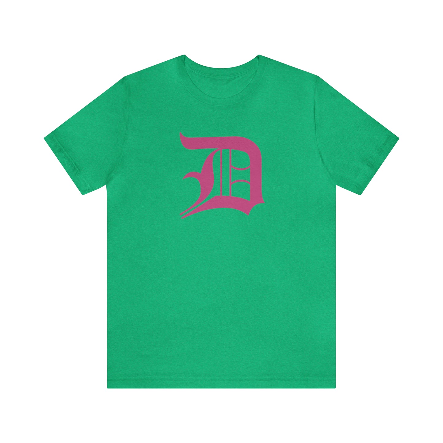 Detroit 'Old English D' T-Shirt (Apple Blossom Pink) | Unisex Standard