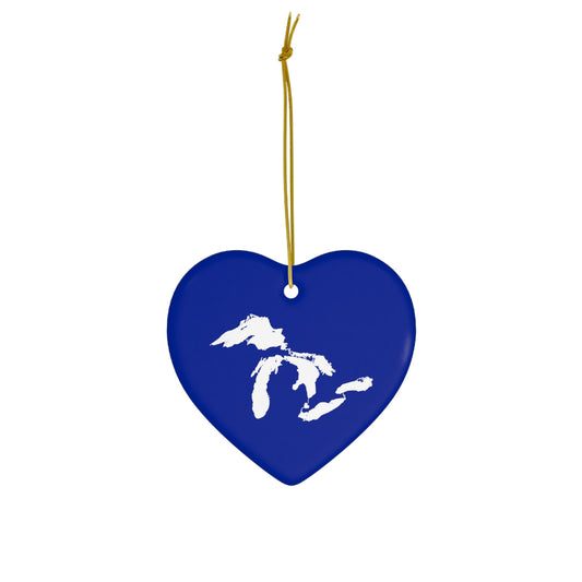 Great Lakes Christmas Ornament (Bourbon Blue) | Ceramic - 4 Shapes