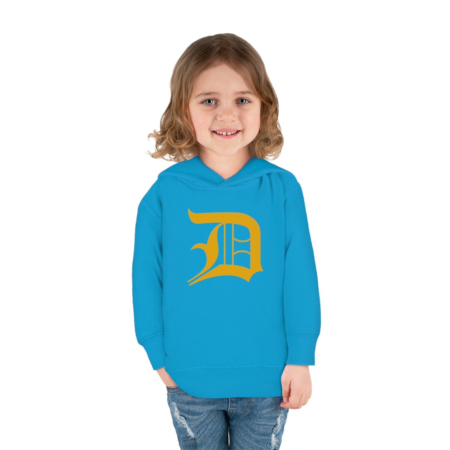 Detroit 'Old English D' Hoodie (Gold) | Unisex Toddler