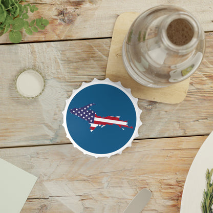 Michigan Upper Peninsula Bottle Opener (w/ UP USA Flag ) | Blueberry