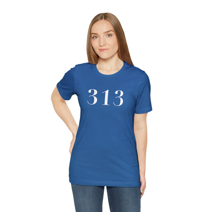 Detroit '313' T-Shirt (Didot Font) | Unisex Standard Fit