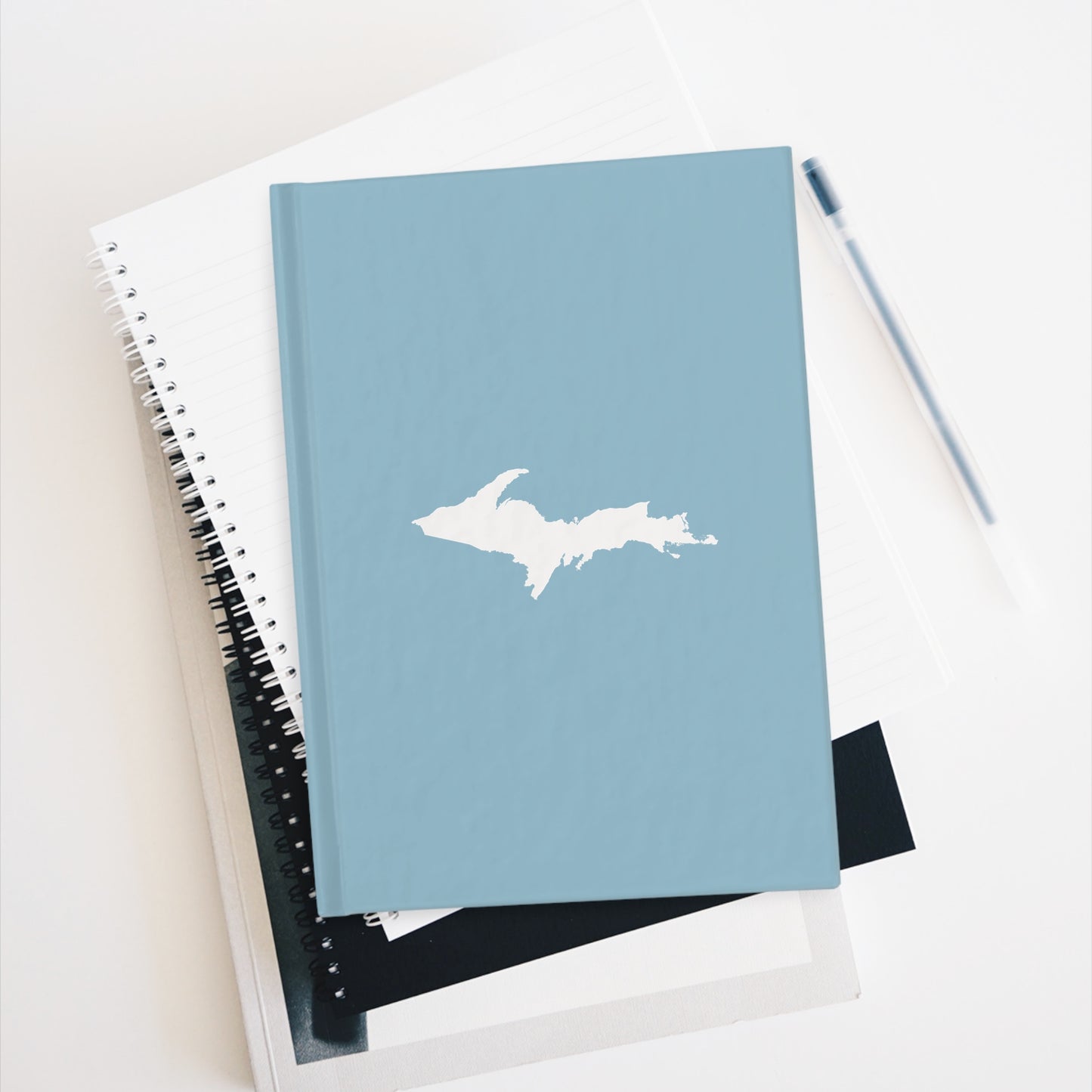 Michigan Upper Peninsula Blank Sketchbook (w/ UP Outline) | Opal Blue