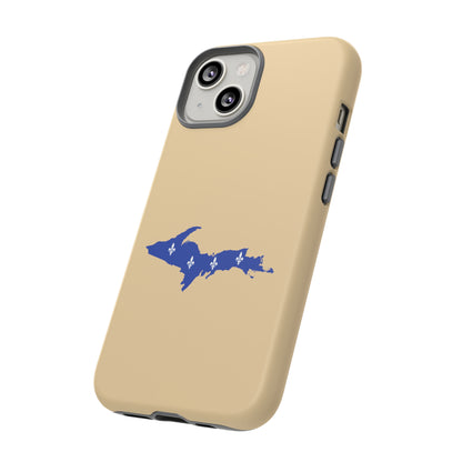 Michigan Upper Peninsula Tough Phone Case (Maple Color w/ UP Quebec Flag Outline) | Apple iPhone