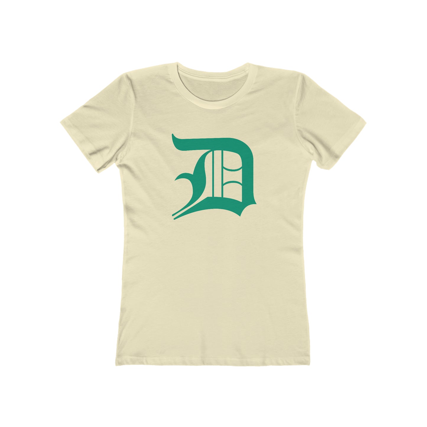 Detroit 'Old English D' T-Shirt (Emerald Green) | Women's Boyfriend Cut