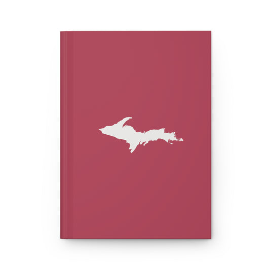 Michigan Upper Peninsula Hardcover Journal (Popstar Pink w/ UP Outline) | Ruled - 150pgs