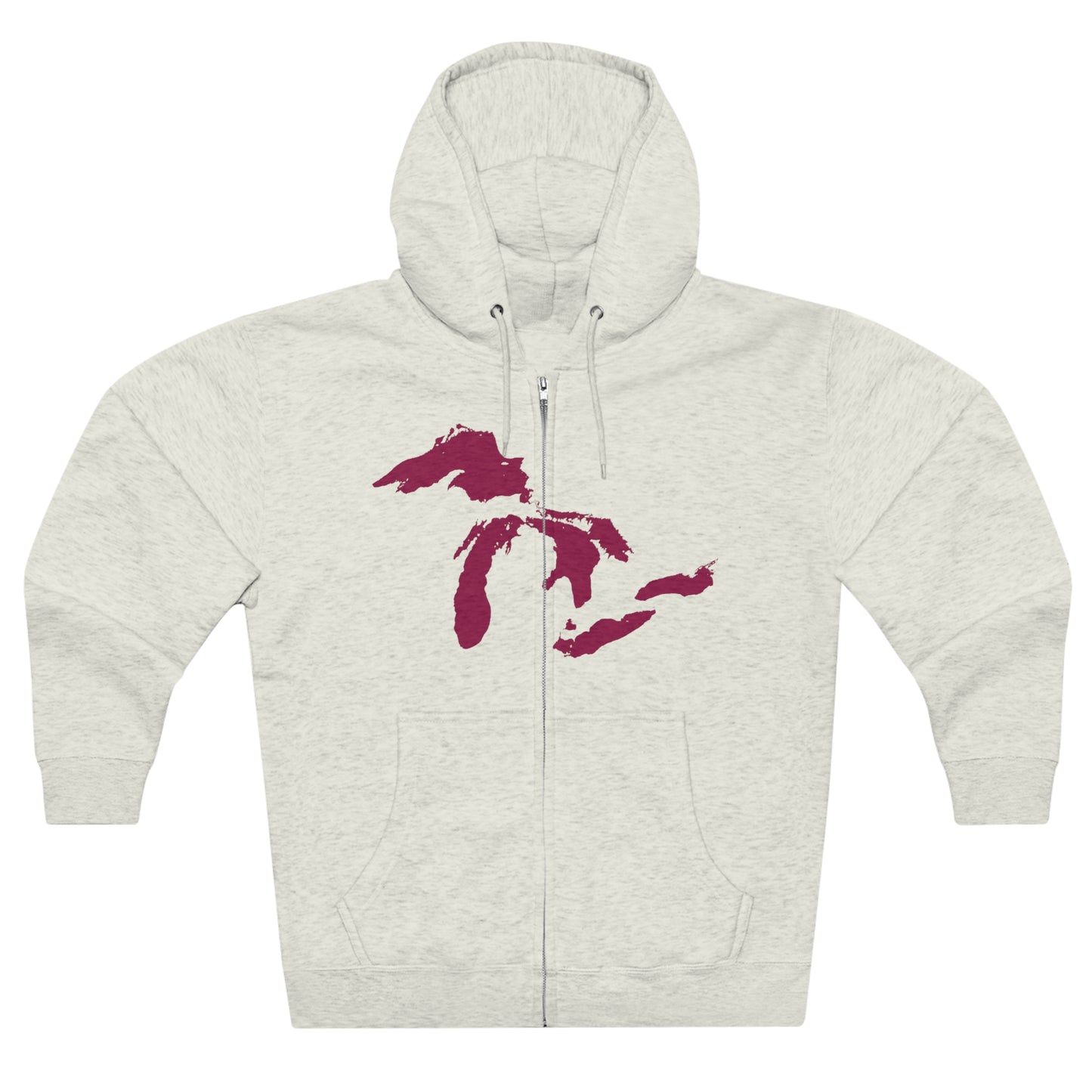 Great Lakes Hoodie (Ruby Red) | Unisex Full Zip