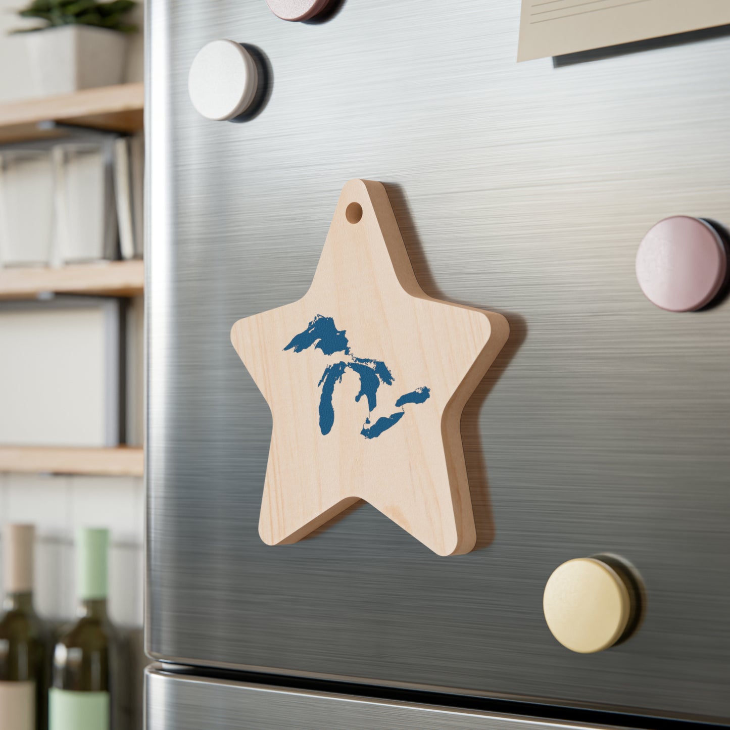 Great Lakes Christmas Ornament | Wooden - Blueberry